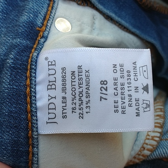 JUDY BLUE Slim Boot Jeans Size 28 - Picture 14 of 15